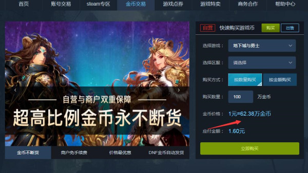 dnf金币